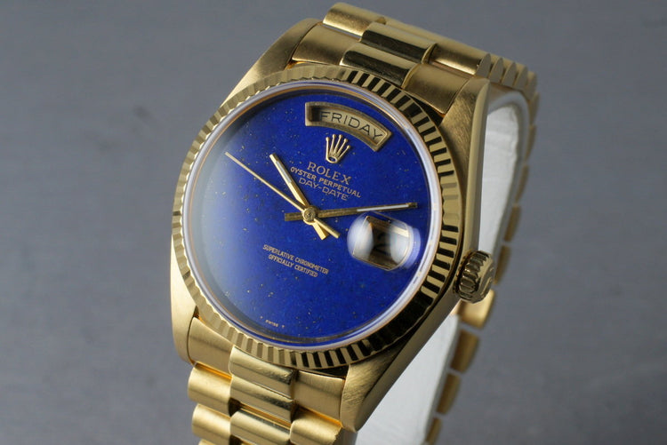 1982 Lapis Dial President 18038 Box & Receipt