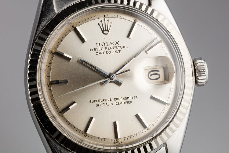 1964 Rolex DateJust 1601 with "SWISS" Only Silver Dial