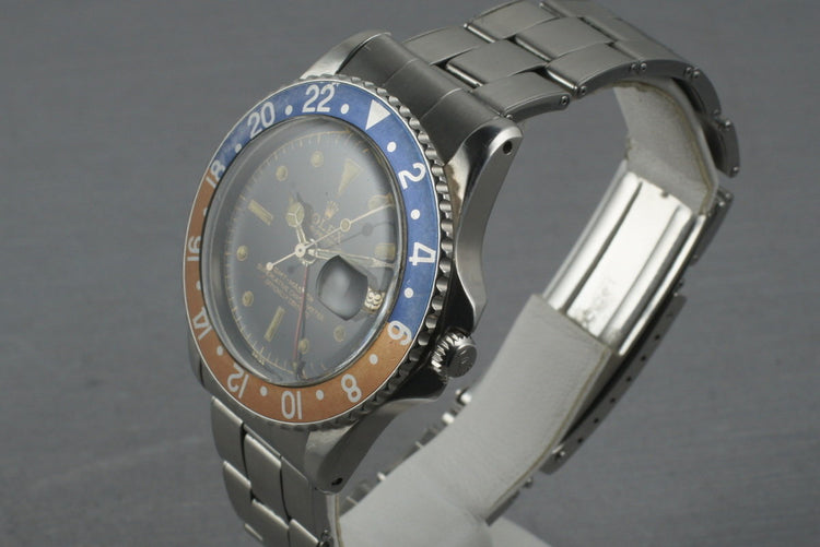 Rolex GMT 1675 PCG Case with Gilt Chapter Ring Dial