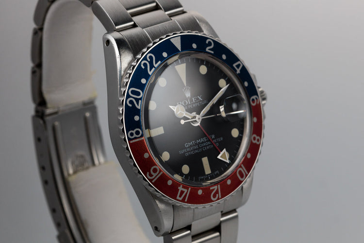 1970 Rolex GMT-Master 1675 "Pepsi" Bezel Insert