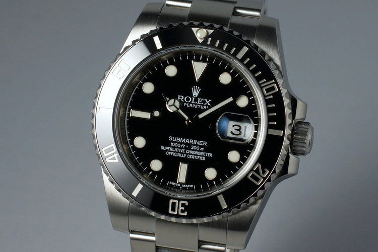 2011 Rolex Ceramic Submariner 116610 with Box and Papers