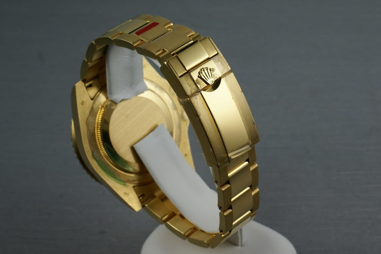 Rolex Ceramic GMT 18K GREEN Dial 116718 with box and papers