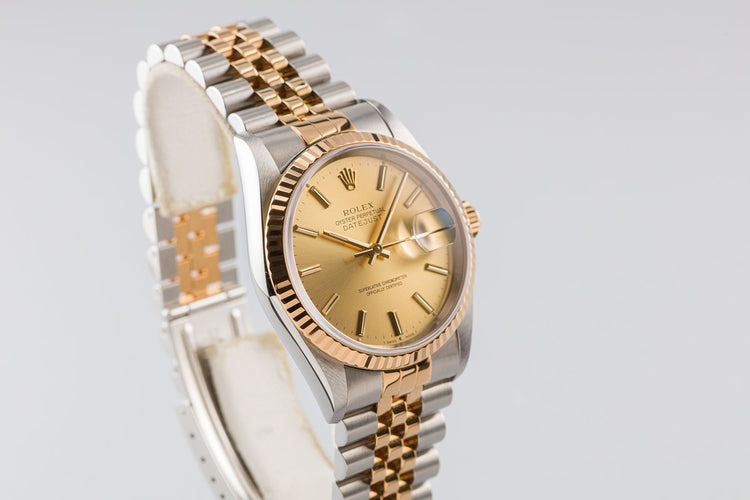 1995 Rolex Two-Tone DateJust 16233 with Service Card