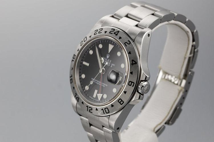 1997 Rolex Explorer II 16570 Black Dial