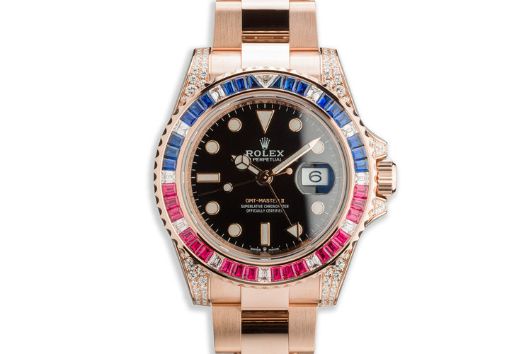 2020 Rolex GMT-Master II 18K "Everose" Gold 126755SARU Full Set