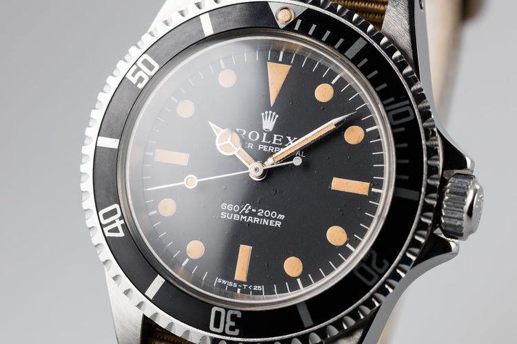 1970 Rolex Submariner 5513 with Serif Dial