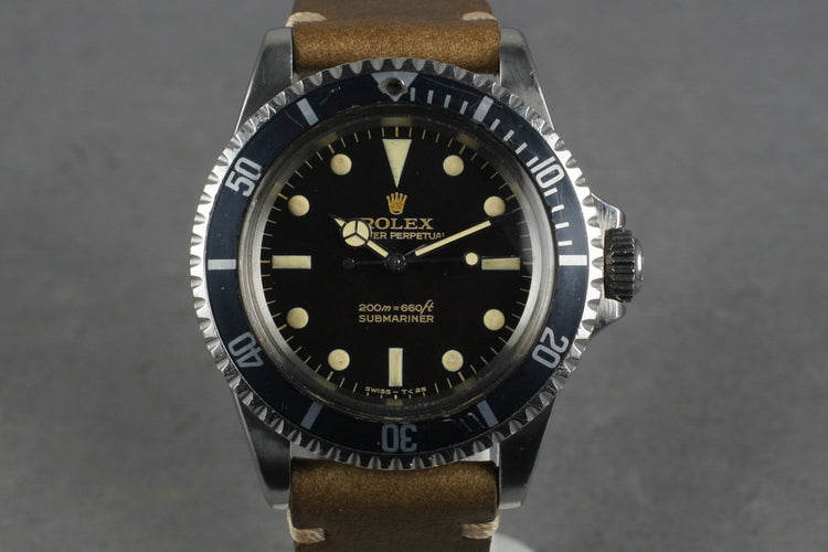 1966 Rolex Submariner 5513 with Gilt Bart Simpson Dial