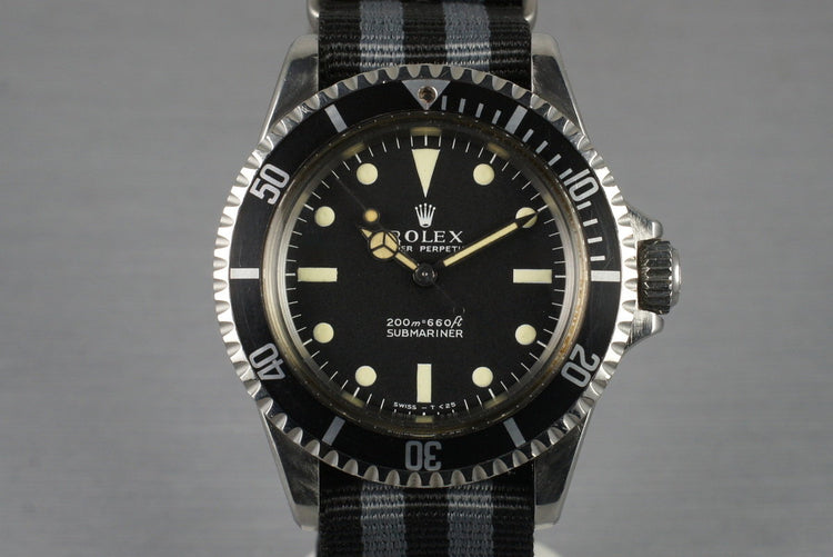 1967 Rolex Submariner 5513 with Meters First Dial