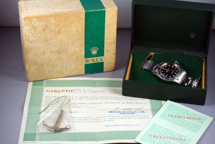 1971 Rolex Submariner 5513 with Box and Papers