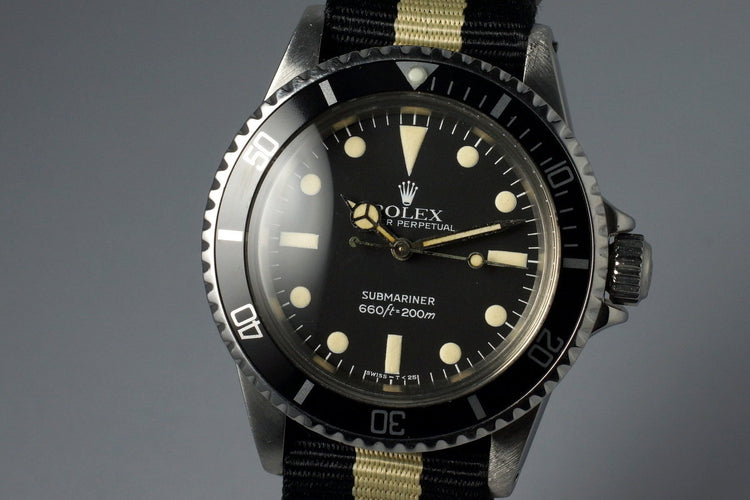 1981 Rolex Submariner 5513 Mark IV Maxi Dial