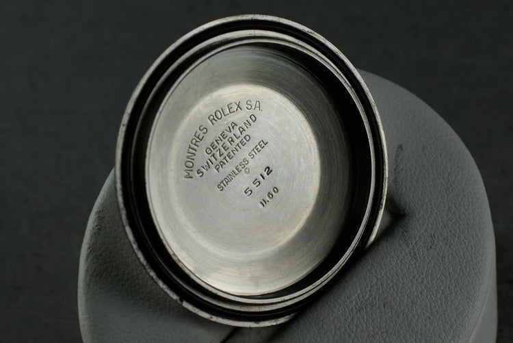 1960 Rolex Submariner 5512 PCG with Beautiful Silver 4 Line Dial