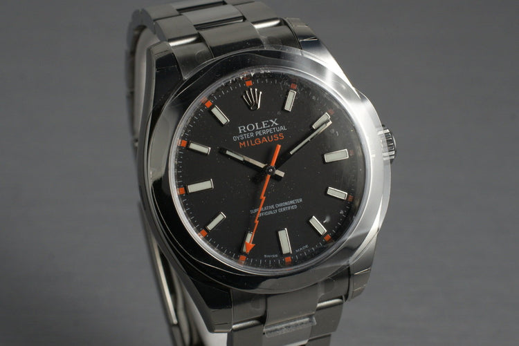 2007 Rolex Milgauss Black Dial 116400 MINT with Box and Papers