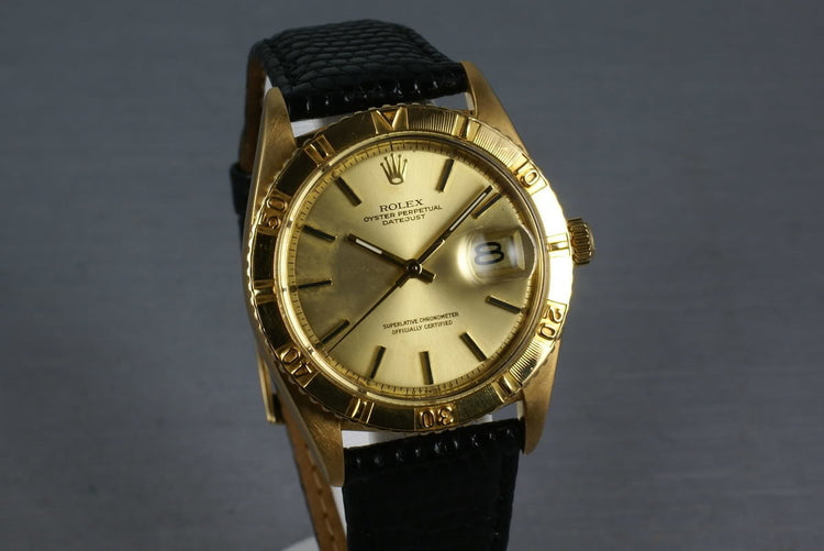 1973 Rolex 18K Gold Datejust 1625 Thunderbird