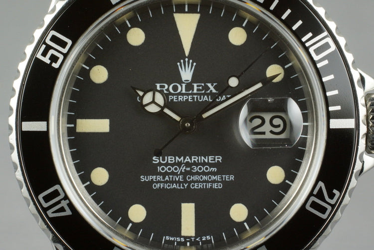 1981 Rolex Submariner 16800 with Box and Papers