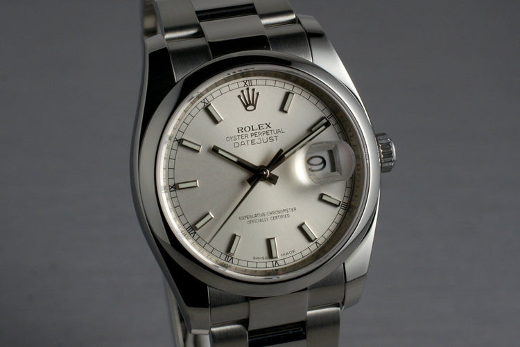 2014 Rolex Datejust 116200 with Box and Papers