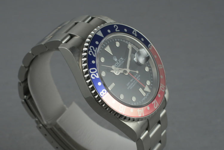 2005 Rolex GMT 16710 D serial with Stick Dial