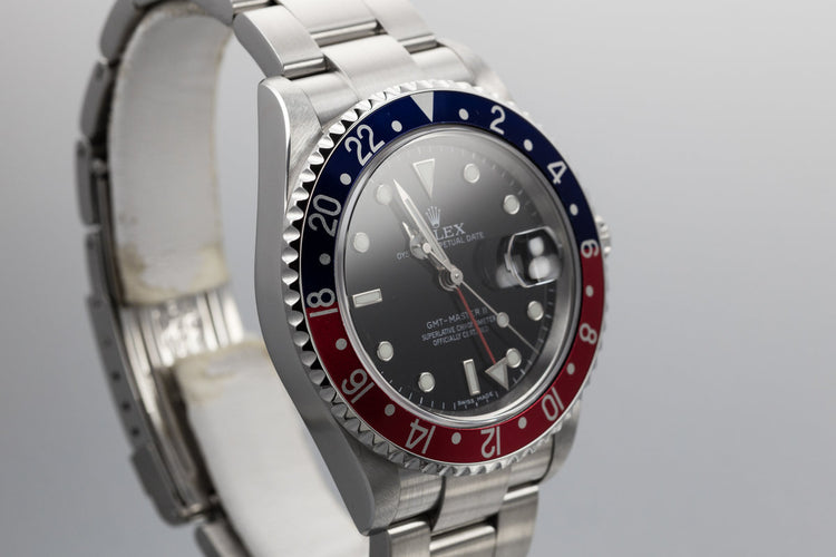 2005 Rolex GMT-Master II 16710 Pepsi "Stick Dial"