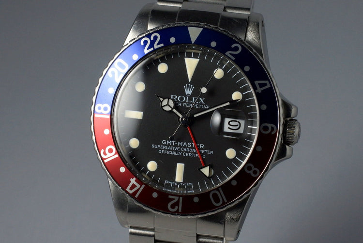 1971 Rolex GMT 1675 Service Dial