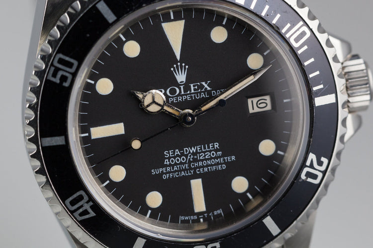 1982 Rolex Sea-Dweller 16660 Matte Dial