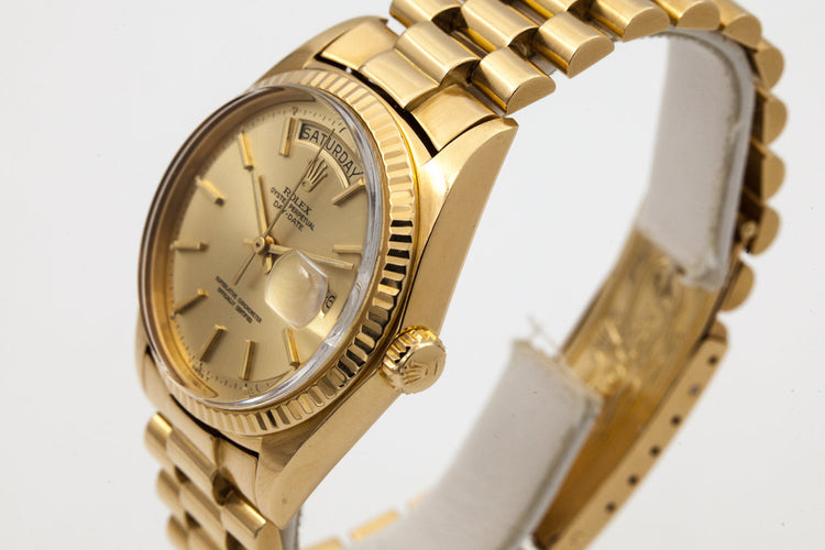 1971 Rolex YG Day-Date 1803 Champagne Dial