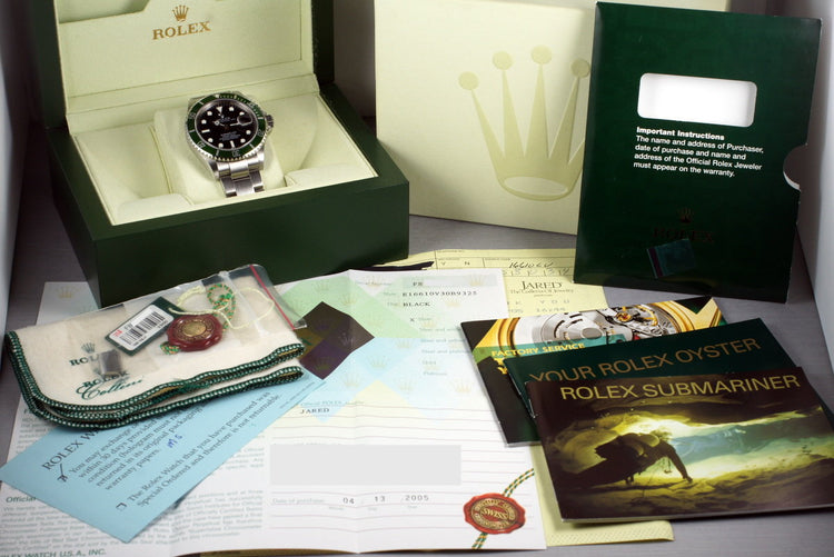 2005 Rolex Submariner 16610V with Box and Papers