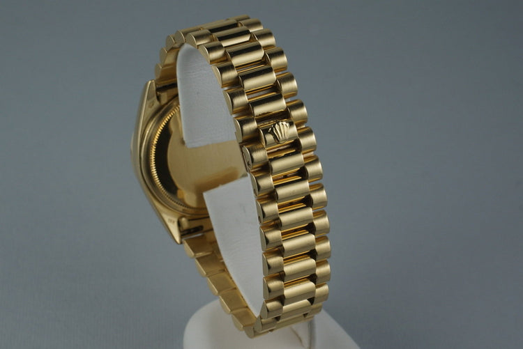 1982 Rolex YG Day Date 18038 with White Roman Dial