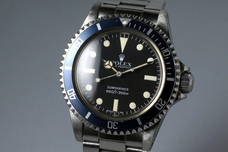 1981 Rolex Submariner 5513 Mark IV Maxi Dial