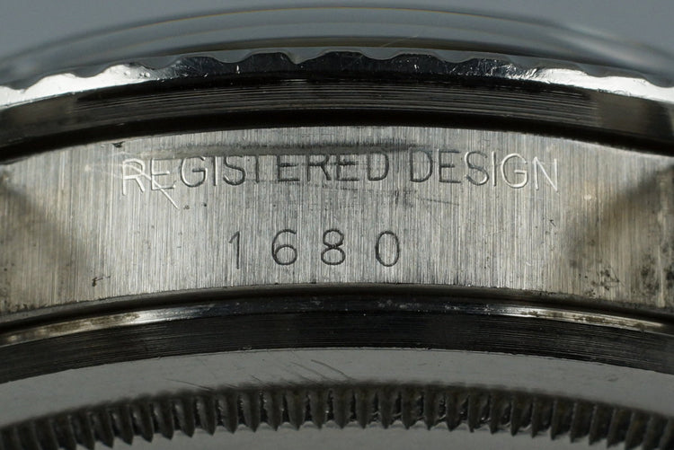 1973 Rolex Submariner 1680 Mark I White Submariner Dial