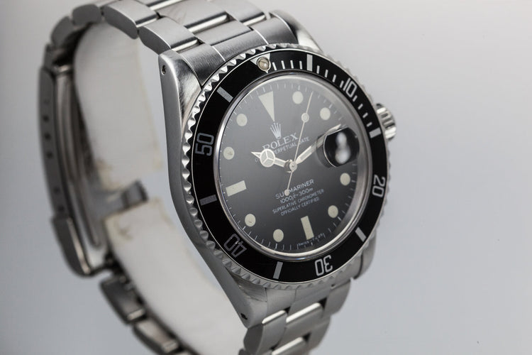 1982 Rolex Submariner 16800 with Matte Dial