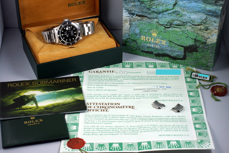 1997 Rolex Submariner 16610 with Box and Papers