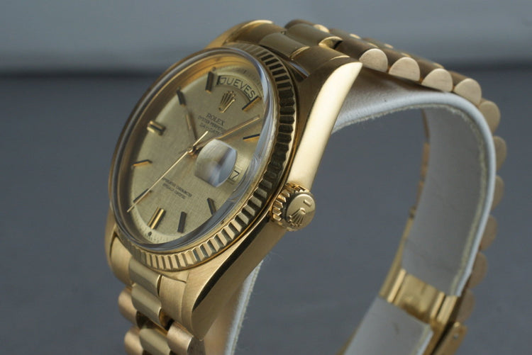 1972 Rolex Vintage 18K YG President 1803 with Sigma Dial