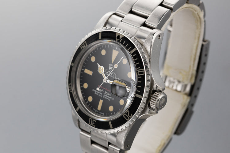 1972 Rolex Red Submariner 1680 with Mark 6 Red Submariner Dial