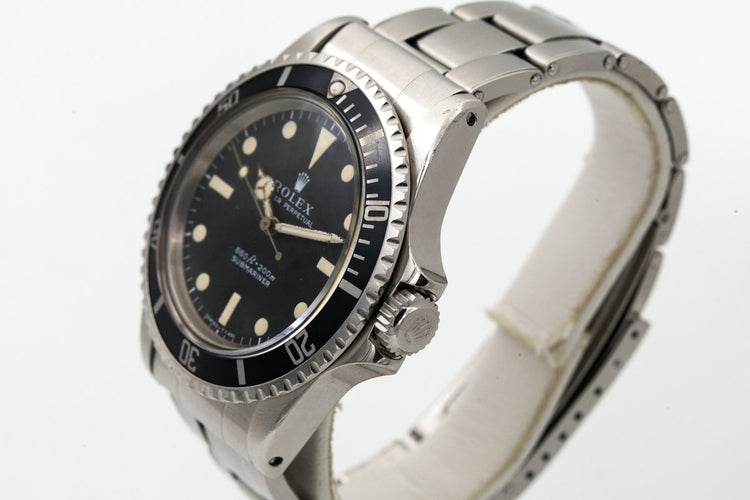 1970 Rolex Submariner 5513 with Swiss Rivet Band