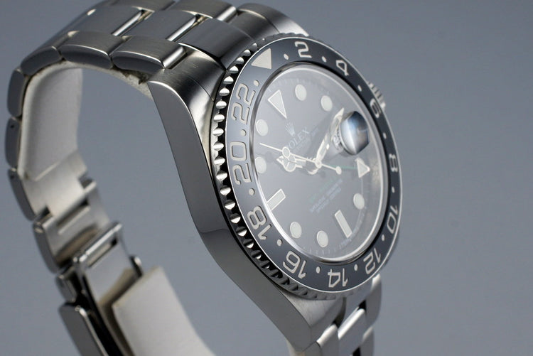 2009 Rolex GMT II 116710 with Box and Papers