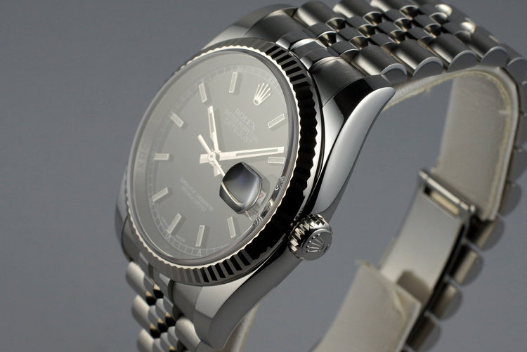 2015 Rolex DateJust 116234 Black Dial