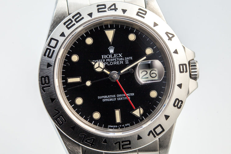 Rolex Explorer II ‘Spider’ Rail Dial 16550 with Box and Booklets