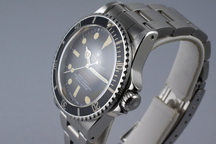 1972 Rolex Double Red Sea Dweller 1665 Mark III Dial