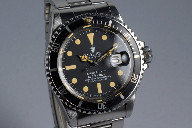 1971 Rolex Red Submariner 1680 White Submariner Dial