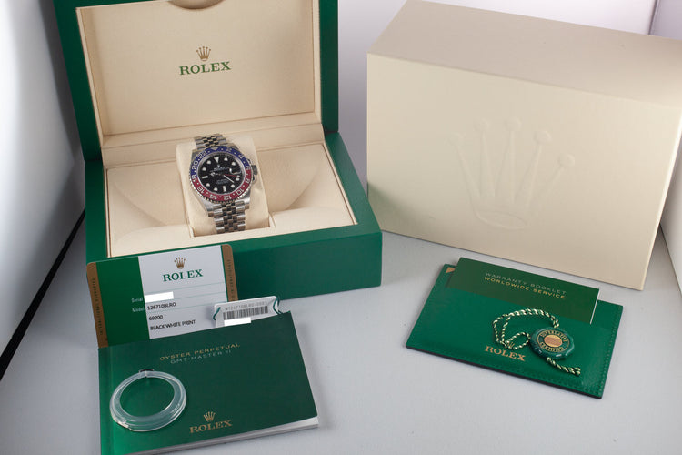 2018 Rolex Ceramic GMT-Master II 126710BLRO with Box and Papers