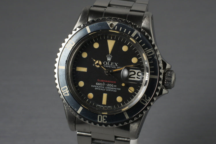 1972 Rolex Red Submariner 1680 Mark VI