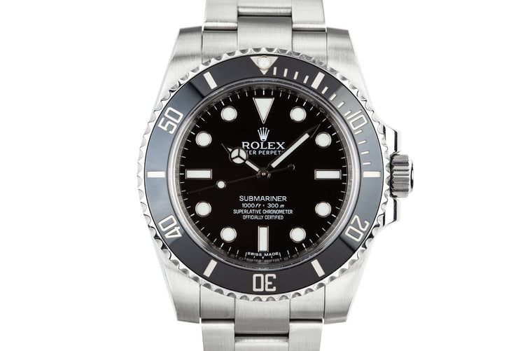 2014 Rolex Ceramic Submariner 114060 with Box and Papers