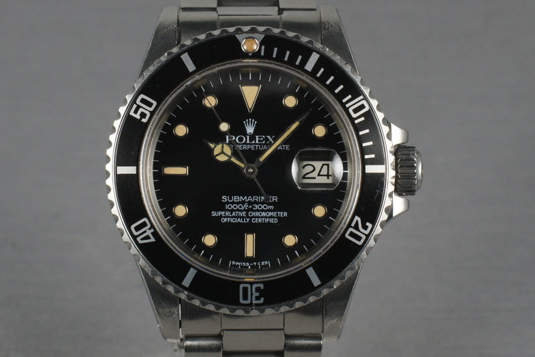 Rolex Submariner 16800 with Creamy WG surround Dial