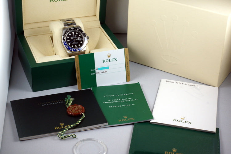 2014 Rolex GMT II 116710BLNR with Box and Papers MINT