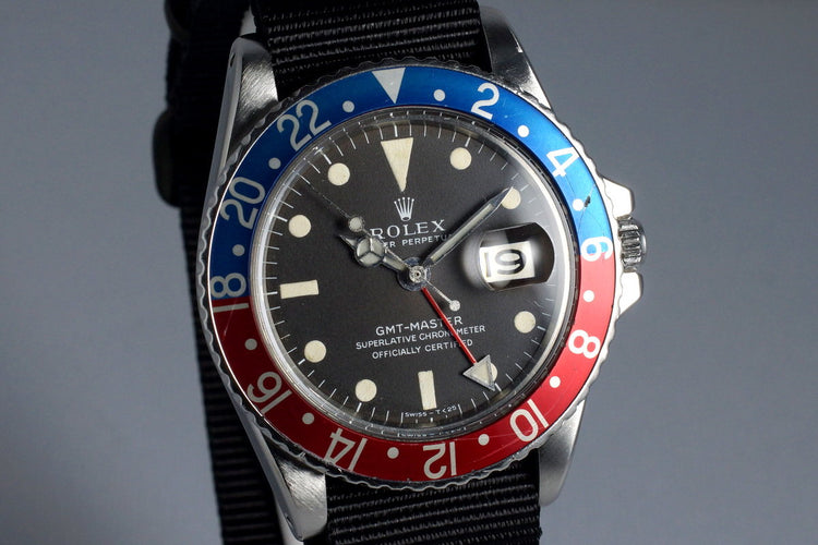 1968 Rolex GMT 1675 Brown Mark I Dial