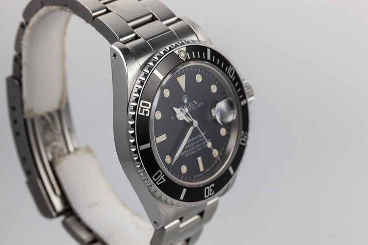 1985 Rolex Submariner 16800