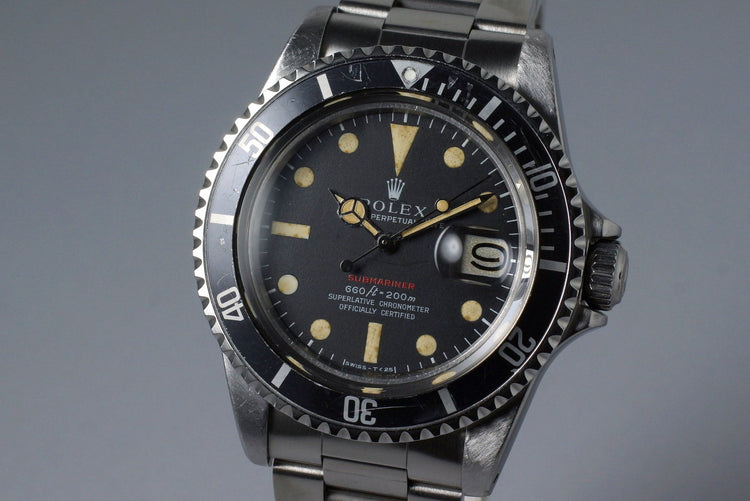 1970 Rolex Red Submariner 1680 Mark IV Dial