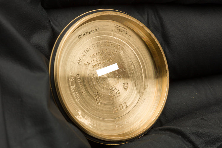 1971 18K YG Vintage Rolex Day-Date 1803 with Champagne Linen Dial