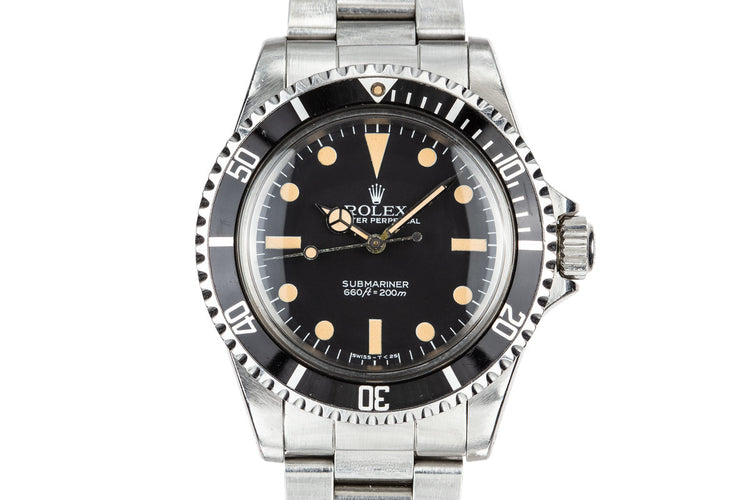 1982 Rolex Submariner 5513 with MK V Maxi Dial