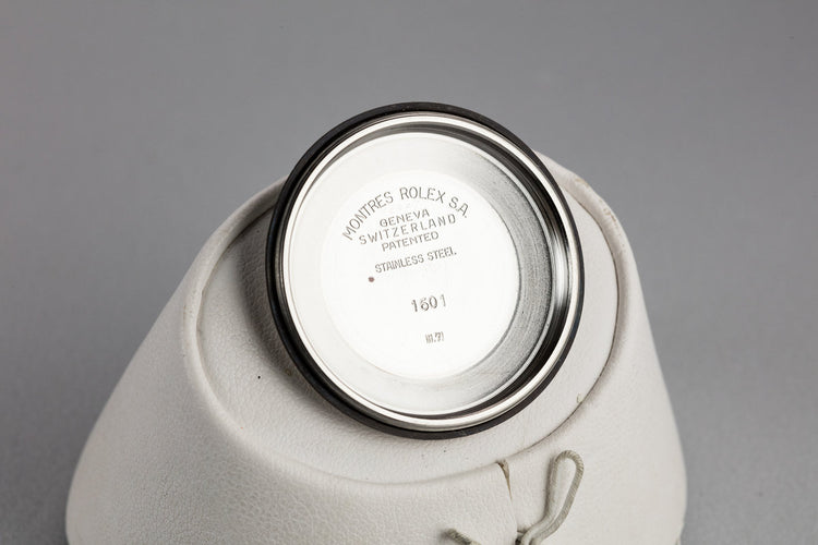 1970 Rolex DateJust 1601 with No Lume Silver Dial