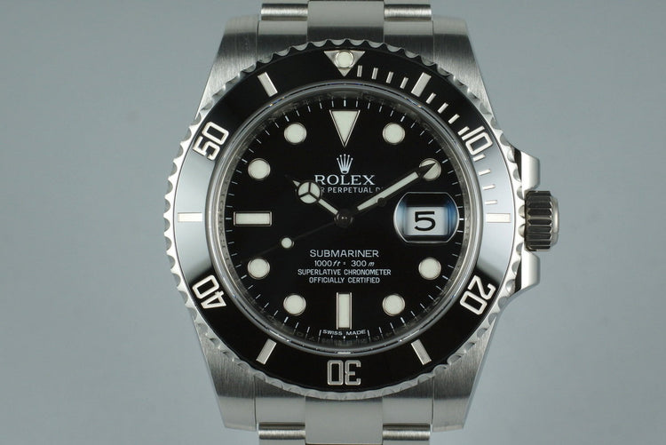 2013 Rolex Ceramic Submariner 116610 with Box and Papers